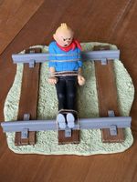 Figurine Tintin Attaché sur les rails\ St Emett \ 50 exempla